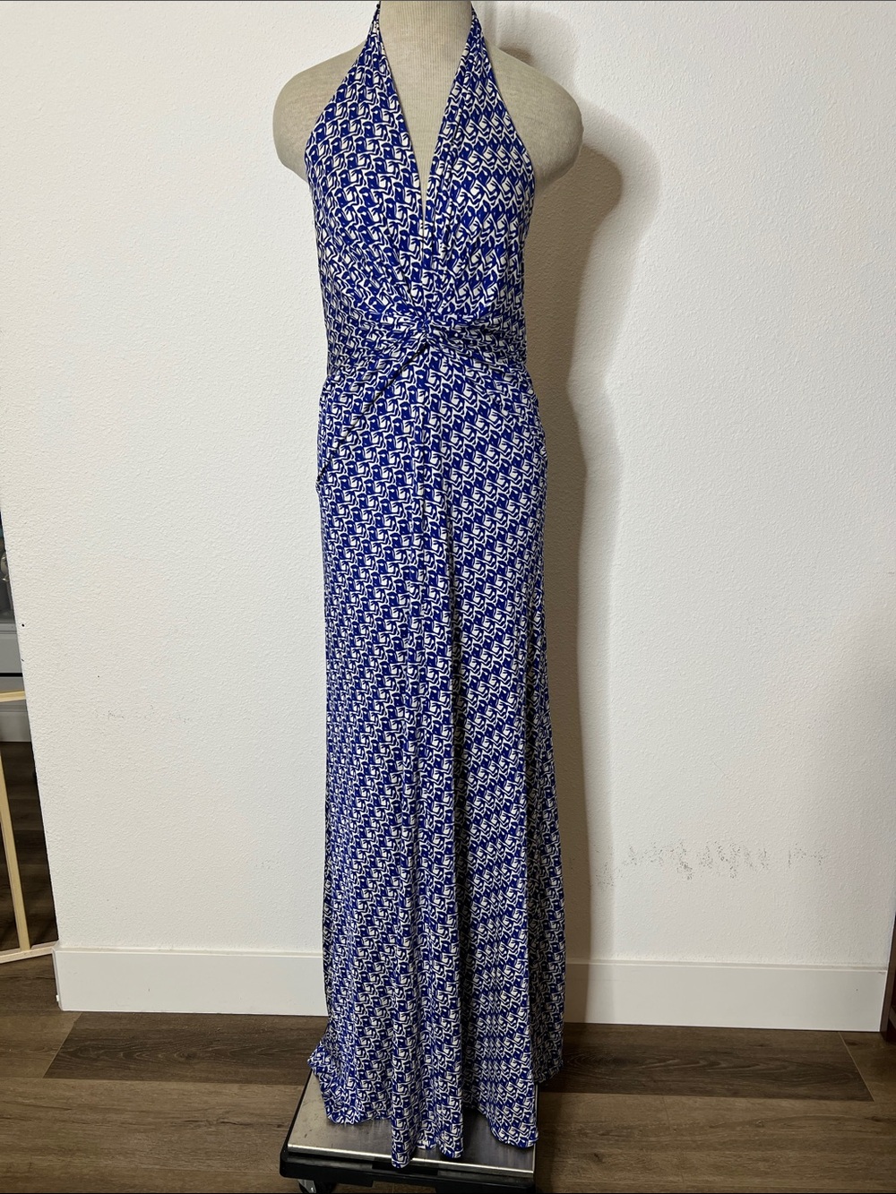 Issa London Maxi Halter Silk Dress